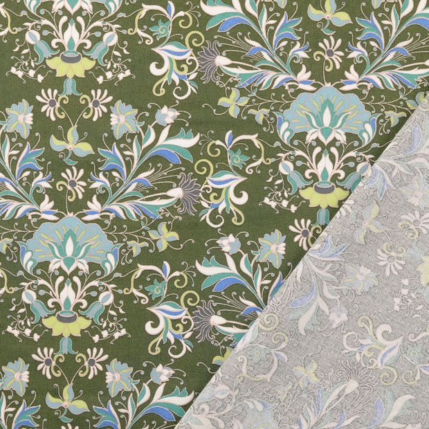Cretonne fabric Forest Green 