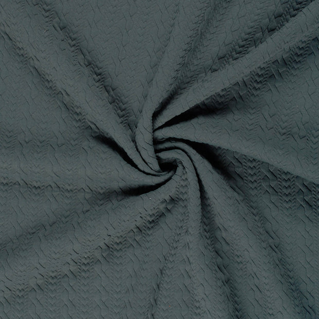 Heavy Knit fabrik Stahlblau 