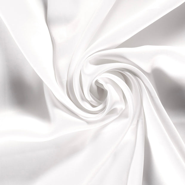 Viscose Satijn stof Effen Wit