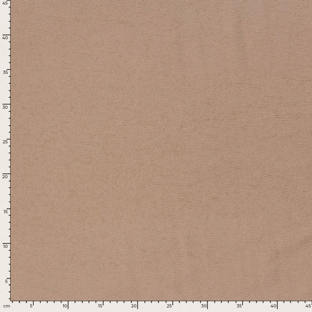 Terry Crepé tela Unicolor Nude