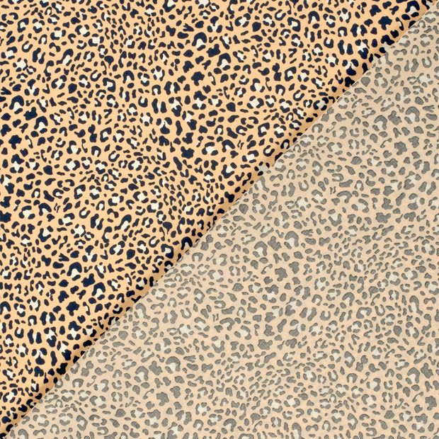 Viscose Poplin fabric Leopards printed 