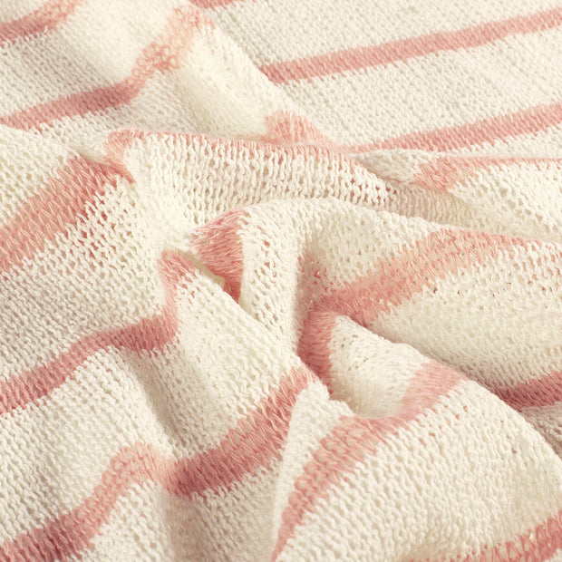 Jacquard tela Rayas Rosa