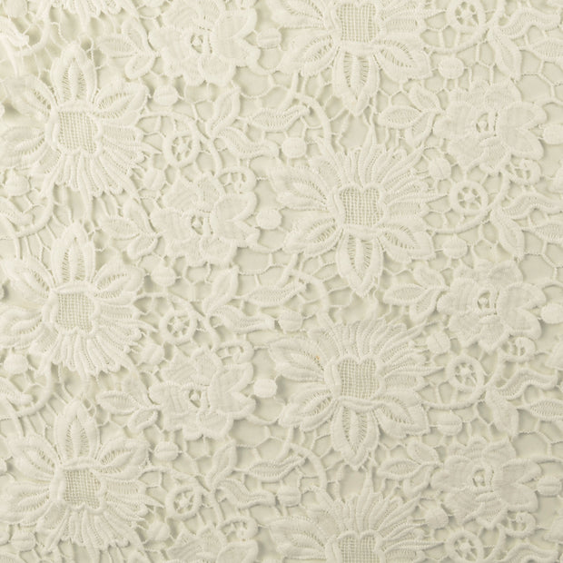 Lace fabric Flowers Ivory