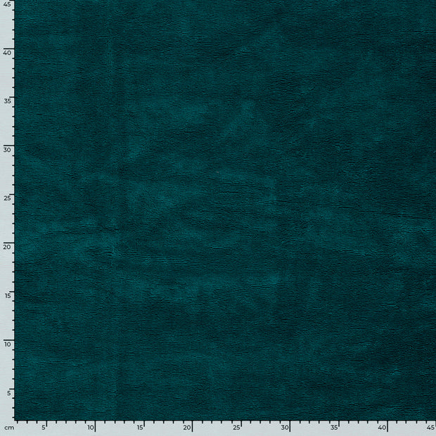 Bambus Fleece fabrik Uni Petrol