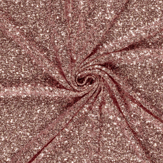Mesh fabrik Rosa Paillette 