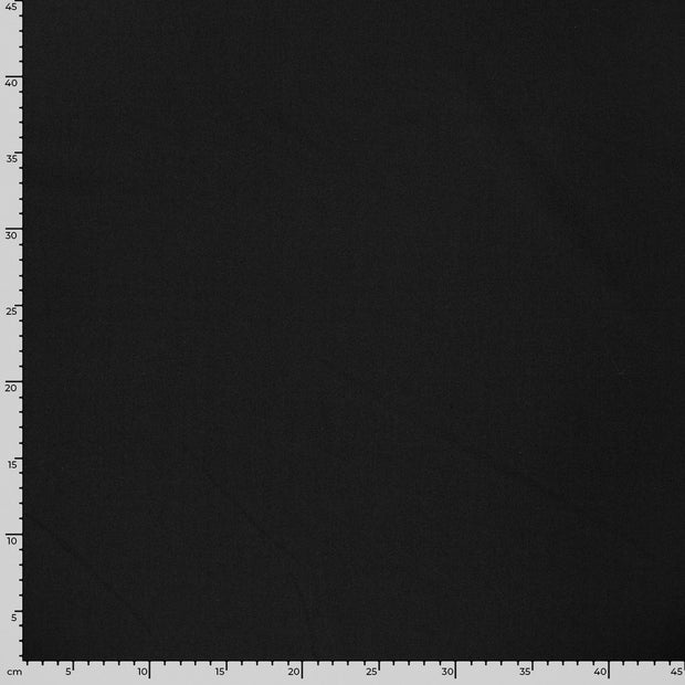 Gabardine fabrik Uni Schwarz
