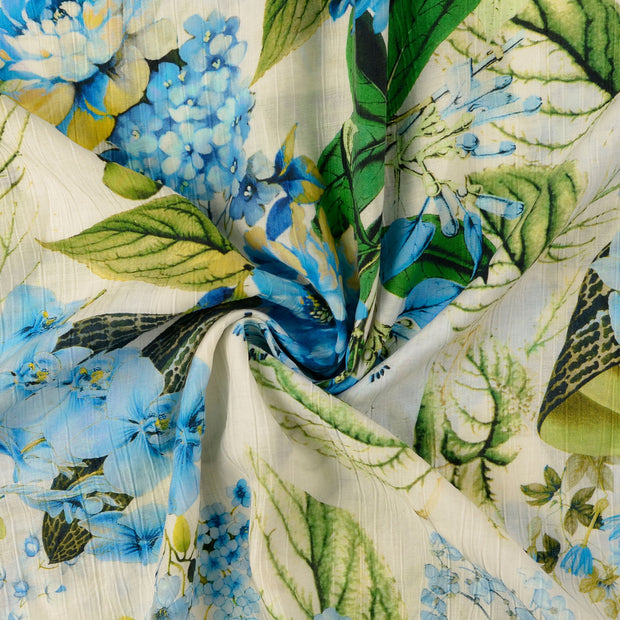 Viscose Poplin fabrik Hellblau 
