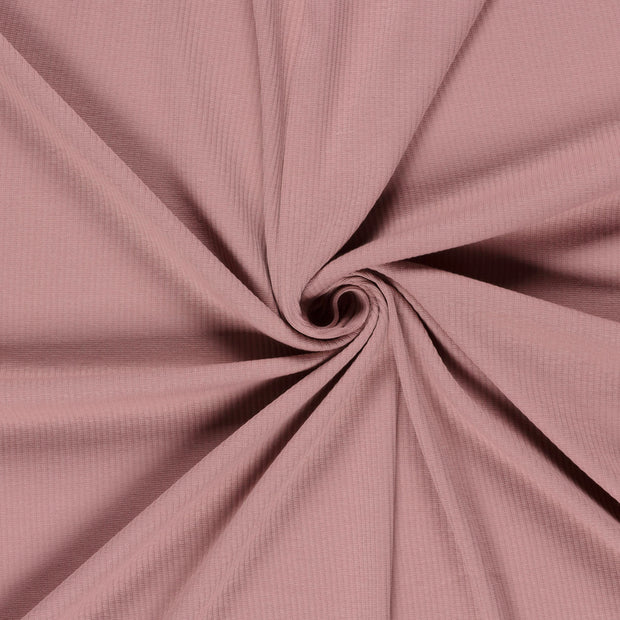 Rib Jersey stof Licht Mauve 