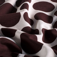 French Terry digital printed Dots Bordeaux