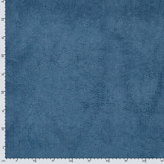 Corduroy 4.5w fabric Unicolour Steel Blue