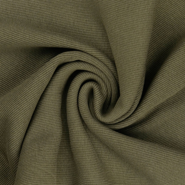 Heavy Knit stof Olijf Groen 