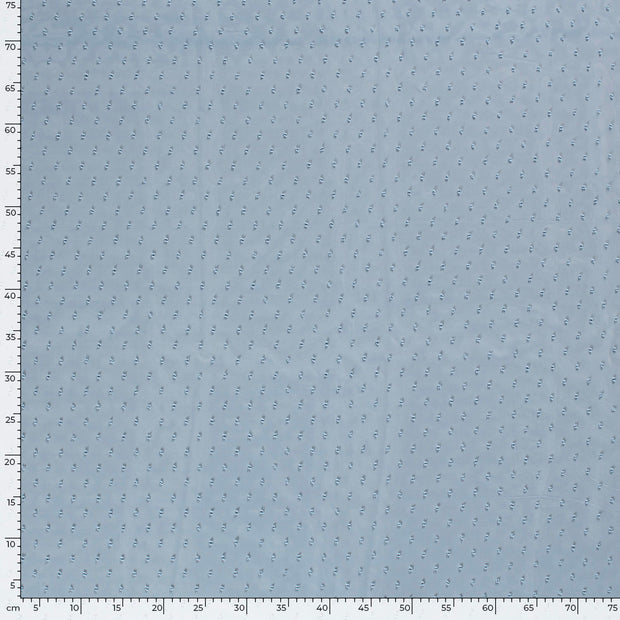 Chiffon fabric Unicolour Indigo