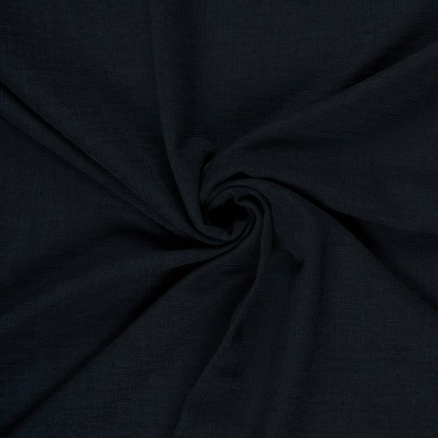 Aspecto lino tela Azul marino estampado 