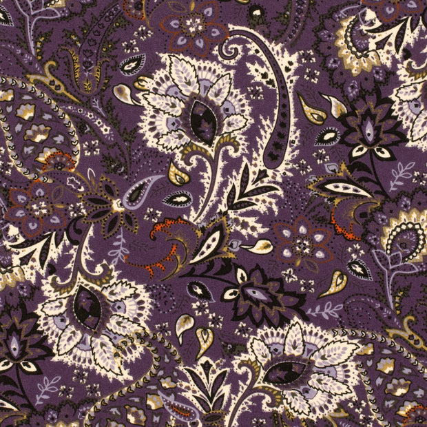 Viscose Jersey fabrik Blumen Magenta