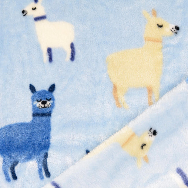 Fleece fabric Lama printed 