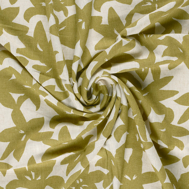 fabric Green printed 