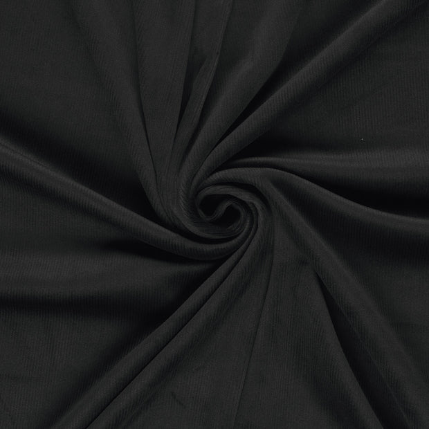 Velours Côtelé 4.5w tissu Noir doublé et l'arrière 