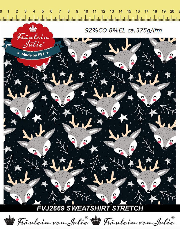 French Terry fabric Abstract 