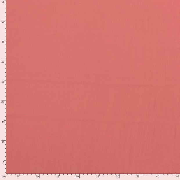 Viscose Poplin fabric Unicolour Coral