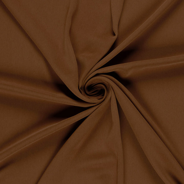 Crepe fabric Brown dyed 