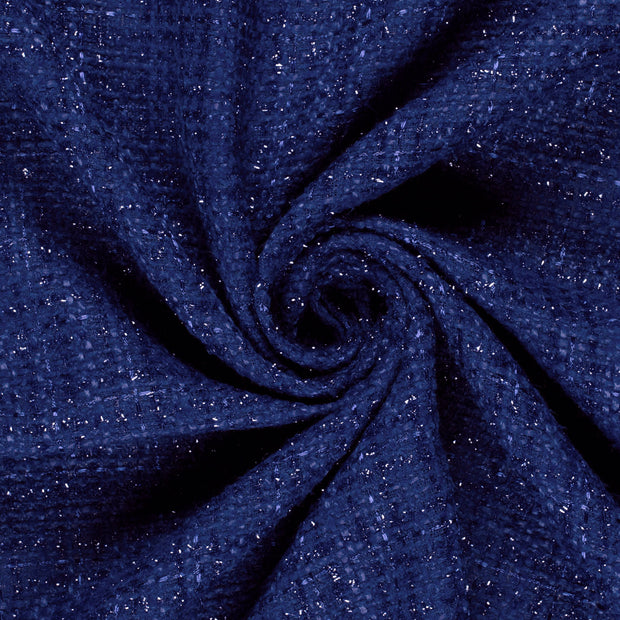 Jacquard fabrik Uni Königsblau