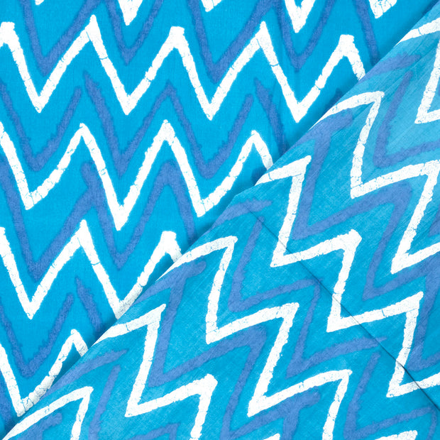 Voile fabric Abstract printed 