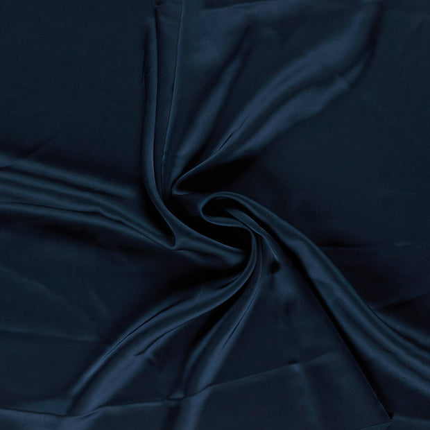 Satin fabrik Marine 