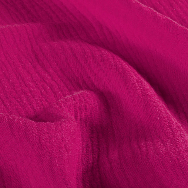 Musselin fabrik Uni Fuchsia