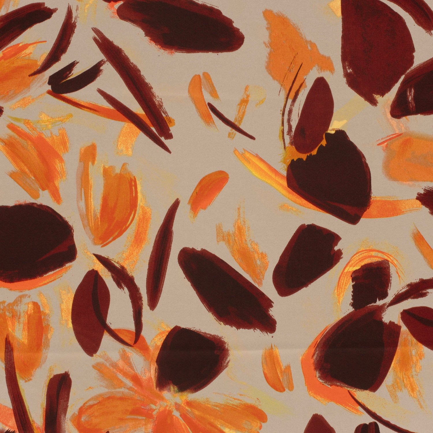 Broderie stof, opengewerkte bloem, mosterd geel. Q4136