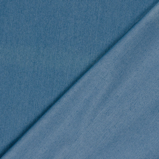 Denim fabric Unicolour pre-washed 