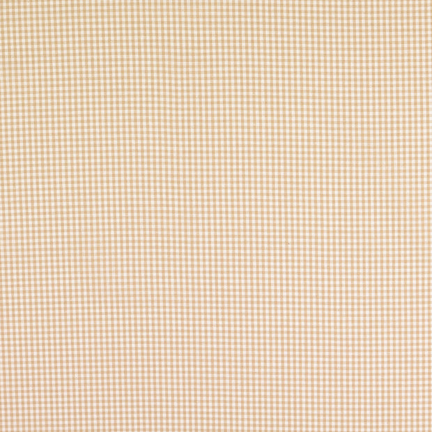 Cretonne fabric Checks Beige