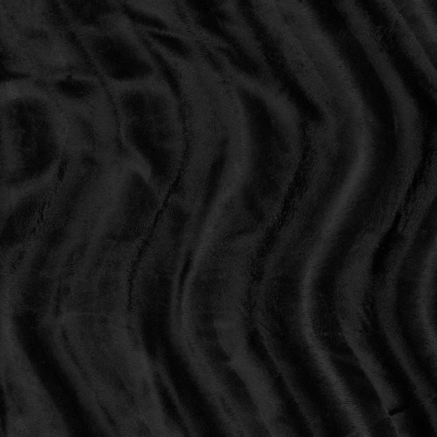 Velours fabric Black soft 