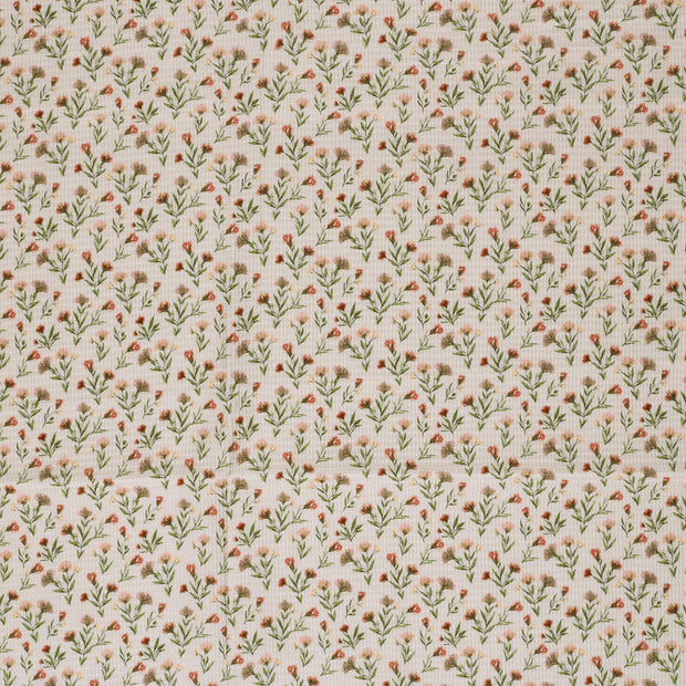 Wafel Piqué stof Beige mat 
