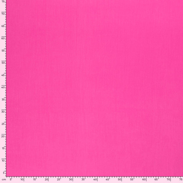 Bambou Poplin tissu Unicolore Fuchsia
