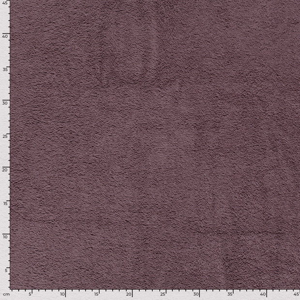 Frotté tissu Unicolore Mauve