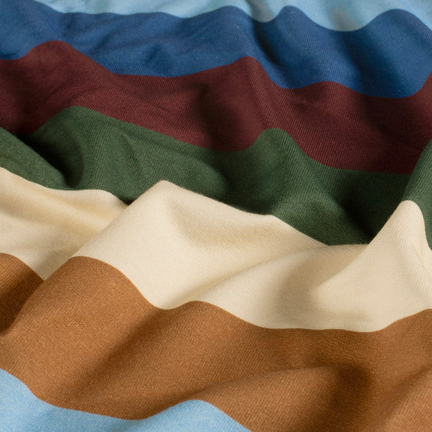 French Terry fabric Stripes Oker