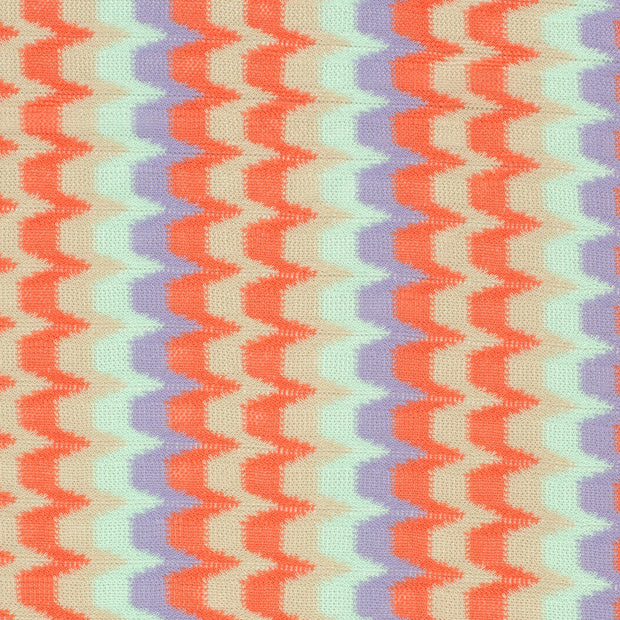 Jacquard tissu Chevron Coral