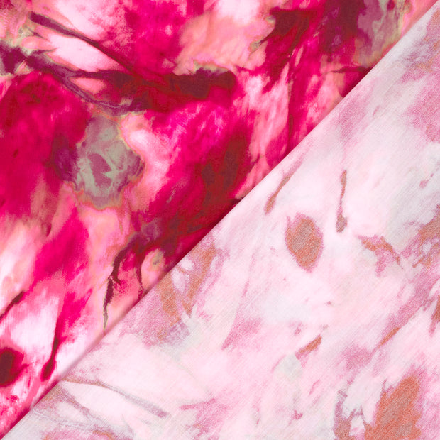 Viscose Poplin fabric Abstract printed 