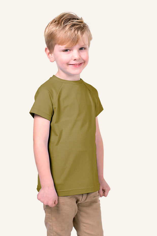 Bamboo Jersey fabric Unicolour Olive Green
