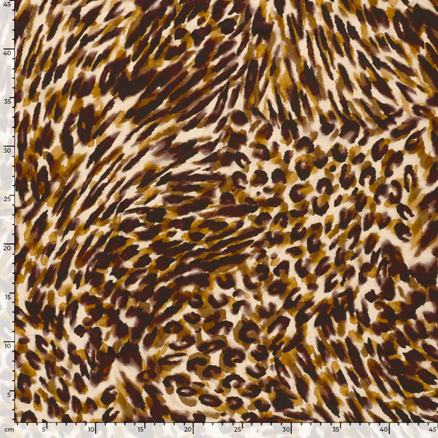 Viscose Vortex Jerséis tela Leopardos Camel