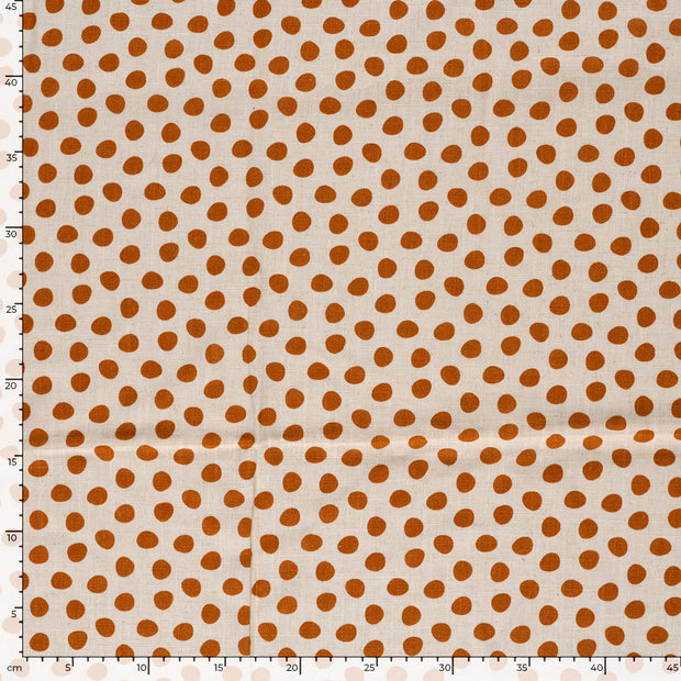  fabric Dots Brique