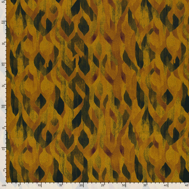 Satén Duchesse tela Abstracto Lila