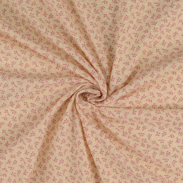 Seersucker tissu Rose 