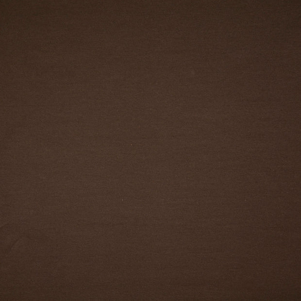 French Terry fabric Unicolour Brown