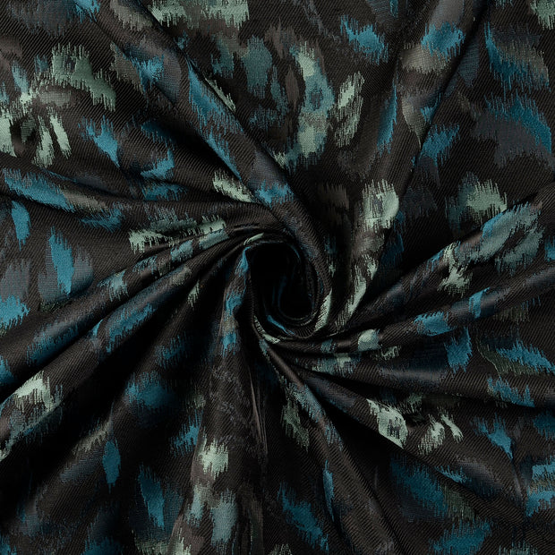 Jacquard fabrik Petrol 