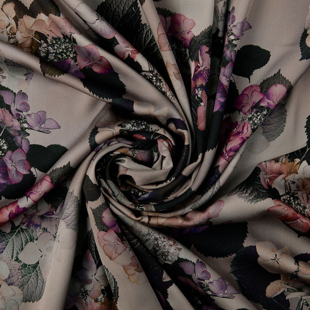 Viscose Satin fabric Grey 