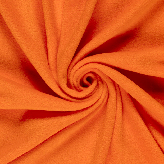 Polaire tissu Orange brossé 