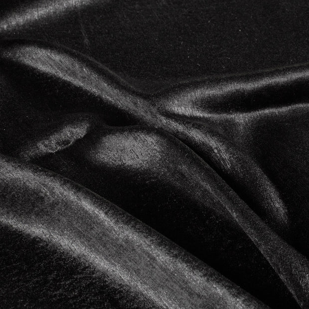 Satin fabric Unicolour Black