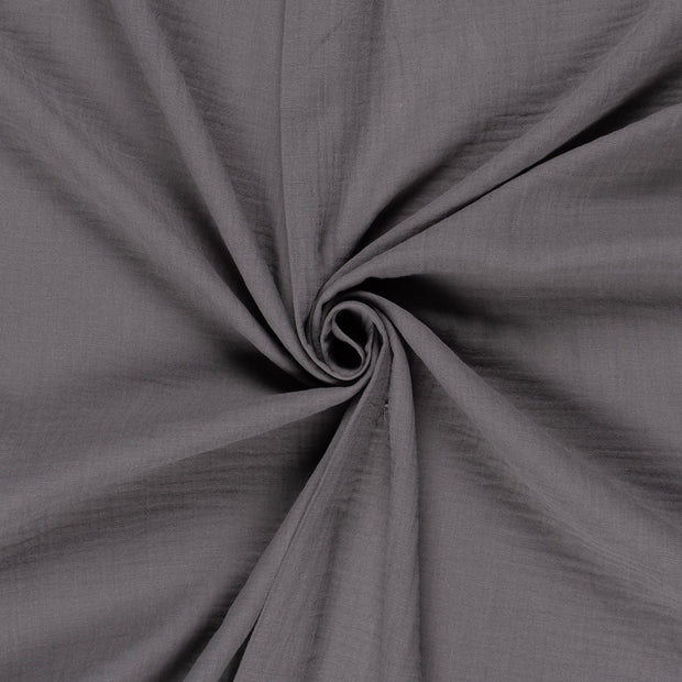 Double gaze tissu Gris taupe 
