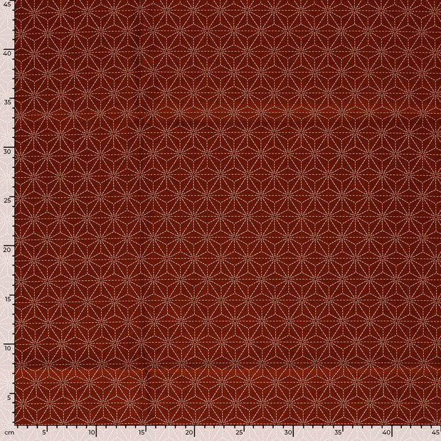 Cotton Poplin fabric Bordeaux